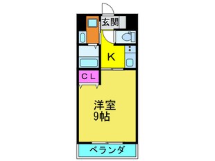 プラリア牧野阪の物件間取画像